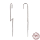 Rhodium Plated 925 Sterling Silver Ear Wrap Crawler Hook Earrings(EJEW-AA00271-33A-P)-1