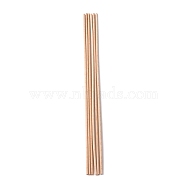 Beech Wood Sticks, Round Dowel Rod, for Braiding Tapestry, Column, PeachPuff, 300x4mm(DIY-WH0325-96B)