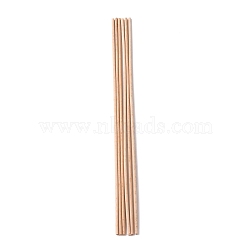 Beech Wood Sticks, Round Dowel Rod, for Braiding Tapestry, Column, PeachPuff, 300x4mm(DIY-WH0325-96B)