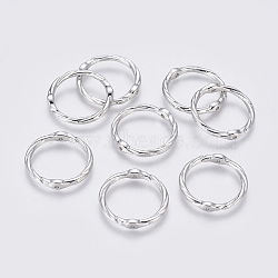 Alloy Linking Rings, Circle Frames, Lead Free and Cadmium Free, Platinum, 21x2mm, Hole: 1mm(X-EA8812Y)