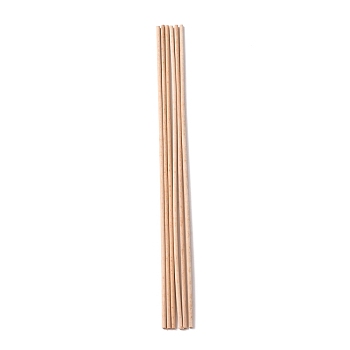 Beech Wood Sticks, Round Dowel Rod, for Braiding Tapestry, Column, PeachPuff, 300x4mm