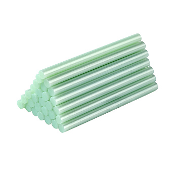 Plastic Glue Gun Sticks, Sealing Wax Sticks, Hot Melt Glue Adhesive Sticks for Vintage Wax Seal Stamp, Pale Turquoise, 10x0.7cm