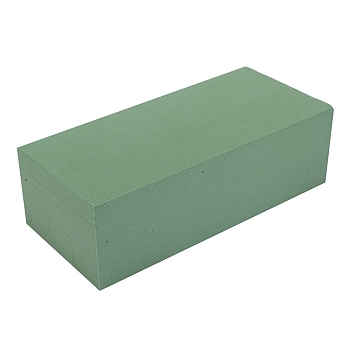 Rectangle Dry Floral Foam for Fresh and Artificial Flowers, for Wedding Garden Decorations, Dark Sea Green, 220x100x70mm