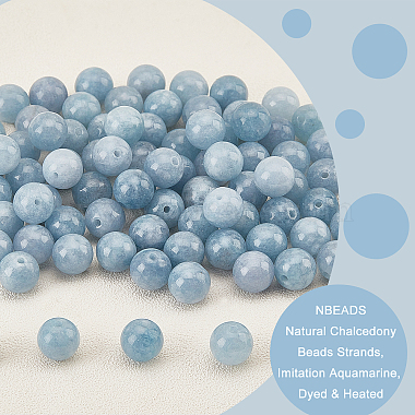 nbeads natürliche Chalcedon-Perlenstränge(G-NB0003-81)-4
