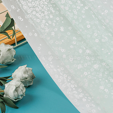 tissu de tulle en maille de polyester à fleurs(DIY-WH0410-85)-6