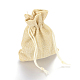 Sacs en polyester imitation toile de jute sacs à cordon(X-ABAG-R005-17x23-13)-1