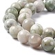 brins de perles de jade de la paix naturelle(G-G905-07-6MM)-4