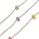 304 Stainless Steel Enamel Link Chains(AJEW-Z028-09P-09)-1