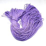 Polyester & Spandex Cord Ropes, 16-Ply, Medium Purple, 2mm, about 109.36 yards(100m)/bundle(RCP-R007-352)