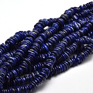 Natural Lapis Lazuli Chip Beads Strands, 9~15x9~15mm, Hole: 1mm, about 15.3 inch~15.9 inch(X-G-E271-63)