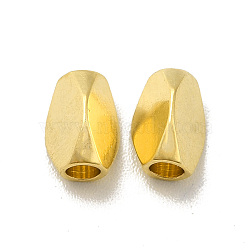 Brass Beads, Cadmium Free & Lead Free, Nuggets, Real 24K Gold Plated, 6x4x4mm, Hole: 2mm(KK-H442-16G)