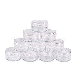Plastic Bead Storage Containers, Column, Clear, 3x1.8cm, Capacity: 5ml(0.17 fl. oz)(X-C088Y)
