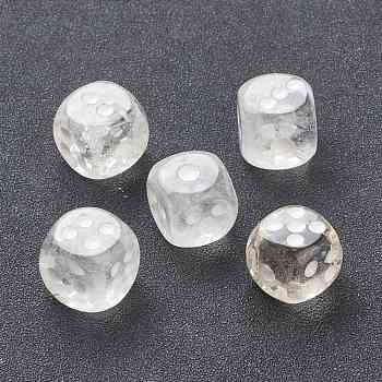 Natural Quartz Crystal Cabochons, Rock Crystal Cabochons, Dice, 15x15x15mm