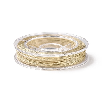 Nylon Thread for Jewelry Making, Wheat, 0.8mm, about 7.65~9.84 yards(7~9m)/roll