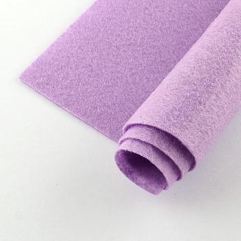 Non Woven Fabric Embroidery Needle Felt for DIY Crafts, Square, Plum, 298~300x298~300x1mm, about 50pcs/bag