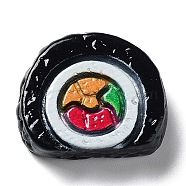 Opaque Resin Decoden Cabochons, Imitation Food, Sushi, 17x20x6mm(RESI-G071-02E)