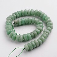 Natural Green Aventurine Beads Strands, Faceted, Rondelle, 14~16x7~9mm, Hole: 3~4mm, about 47~54pcs/strand, 15.3 inch(G-J332-B02-A)