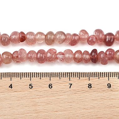 nat&uuml;rlichen Erdbeere Quarzperlen Str&auml;nge(G-P622-B01-01)-5