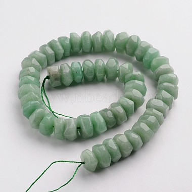 Rondelle Green Aventurine Beads