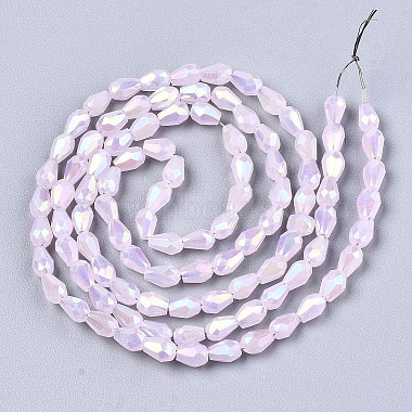 Chapelets de perles en verre galvanoplastique(X-EGLA-S194-02A-B02)-2