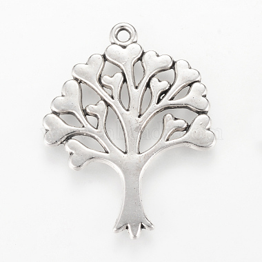 Antique Silver Tree Alloy Pendants