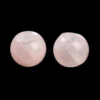 Natural Rose Quartz European Beads(G-R488-01G)-3