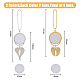4 Sets 2 Colors Heat Transfer Printing Blank Round Car Hanging Pendant Decorations(AJEW-FH0003-46)-2
