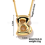 Simple and stylish copper pendant necklace with 26 English letters(GF2554-2)