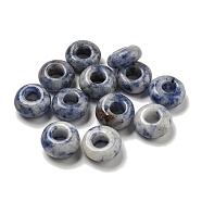 Natural Blue Spot Jasper Beads, Rondelle, 10x4.5mm, Hole: 3.5mm(G-Q173-03A-14)