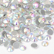 Glass Hotfix Rhinestone, Grade AA, Flat Back & Faceted, Half Round, Crystal AB, SS30, 6.3~6.5mm, about 288pcs/bag(RGLA-A019-SS30-101)