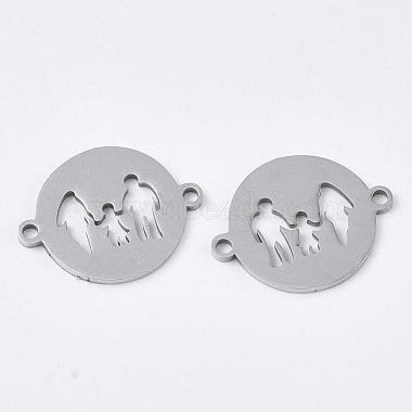 Stainless Steel Color Flat Round Stainless Steel Links