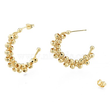 Brass Stud Earrings for Women(EJEW-N011-95)-5
