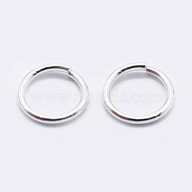 925 Sterling Silver Saw Cut Open Jump Rings(STER-F036-02S-0.7x6mm)-2