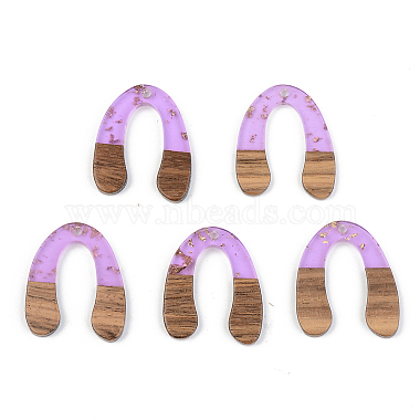 Lilac Others Resin+Wood Pendants