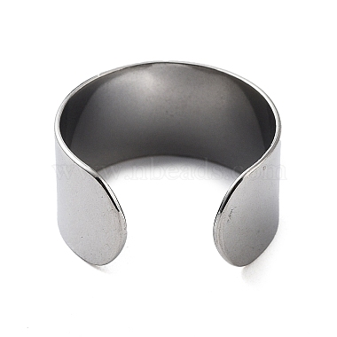 304 Stainless Steel Cuff Rings(STAS-M333-04B-P)-3