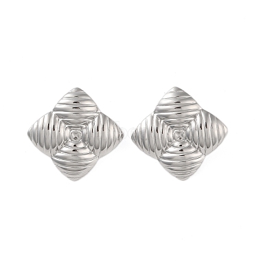 304 Stainless Steel Earrings(EJEW-O004-05P)-2