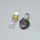 Natural Amethyst(Random Size) Openable Perfume Bottle Pendants(G-E556-10A)-1