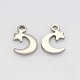 304 Stainless Steel Moon and Star Charms(STAS-N025-08)-1