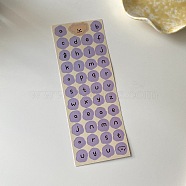 PVC Self-Adhesive Letter Stickers, Waterproof Letter A~Z Decals for DIY Scrapbooking, Lilac, 160x60mm(WG56011-01)