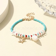 Bohemian Shell Beaded Bracelets, Summer Beach Vacation Charm Bracelets for Women(JB7649-6)
