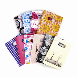 Printed Plastic Bags, Rectangle, Mixed Color, 45x35cm(PE-T003-35x45cm-M)