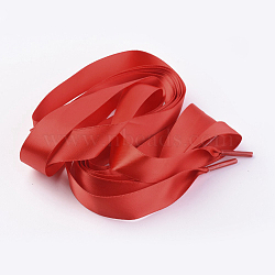 Polyester Cord Shoelace, Red, 1300x20mm(AJEW-WH0094-A01)