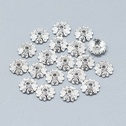 Hollow Bead Cap Jewelry Accessories For Making Jewelry 925 Sterling Silver Tower Bead End Caps XA0556