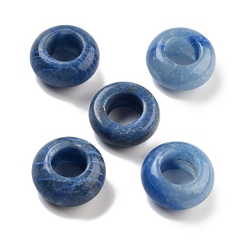 Dyed & Heated Natural Blue Aventurine Beads, Rondelle, 16~16.5x8~8.5mm, Hole: 8~8.8mm