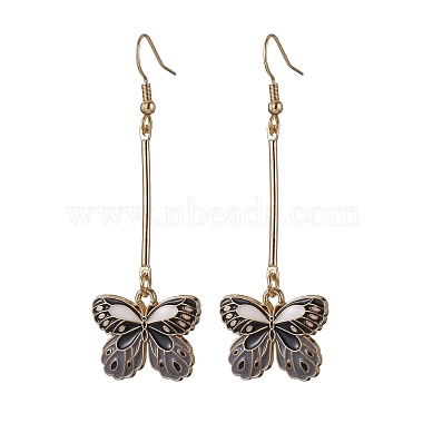 Gray Butterfly Alloy Earrings