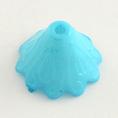 Opaque Acrylic Flower Bead Caps(SACR-Q099-M81)-2