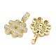 Brass Micro Pave Cubic Zirconia Pendants(KK-P345-17G-05)-2