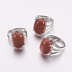 Natural & Synthetic Gemstone Wide Band Finger Rings(RJEW-K224-A)-3