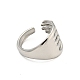 304 Stainless Steel Open Cuff Ring(RJEW-C067-17P)-3