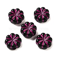 Opaque Acrylic Beads, Flower, 13x13.5x6mm, Hole: 3mm, about: 700pcs/500g(OACR-Z005-29)